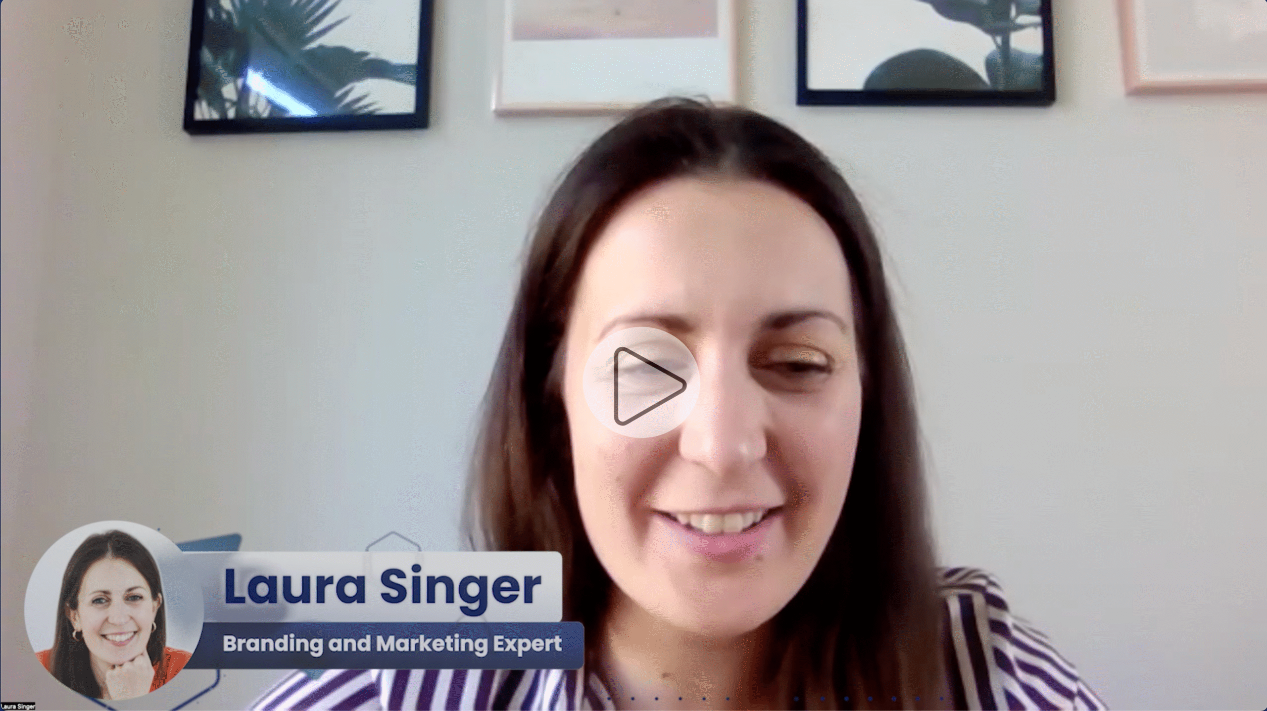 Laura Singer Marketing Expert speaking at the May 2025 online one networking event
