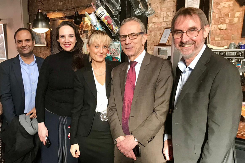 Emma Mattocks with fellow CEOs